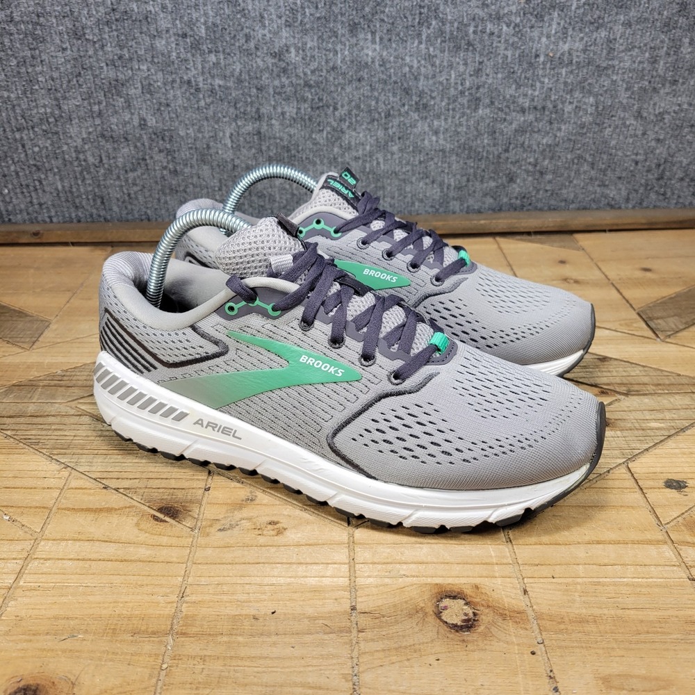 Brooks Ariel 20 Running Shoes Women's Size 10 Medium (B) Gray Green Guiderails